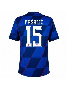 Hrvatska Mario Pasalic #15 Gostujuci Dres EP 2024 Kratak Rukavima